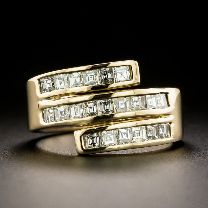 Estate 18K Diamond Wrap Band Ring