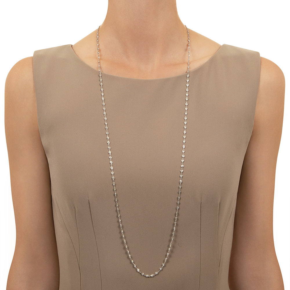 Estate 18K Diamonds-by-the-Yard Necklace, 36 Inches - 5
