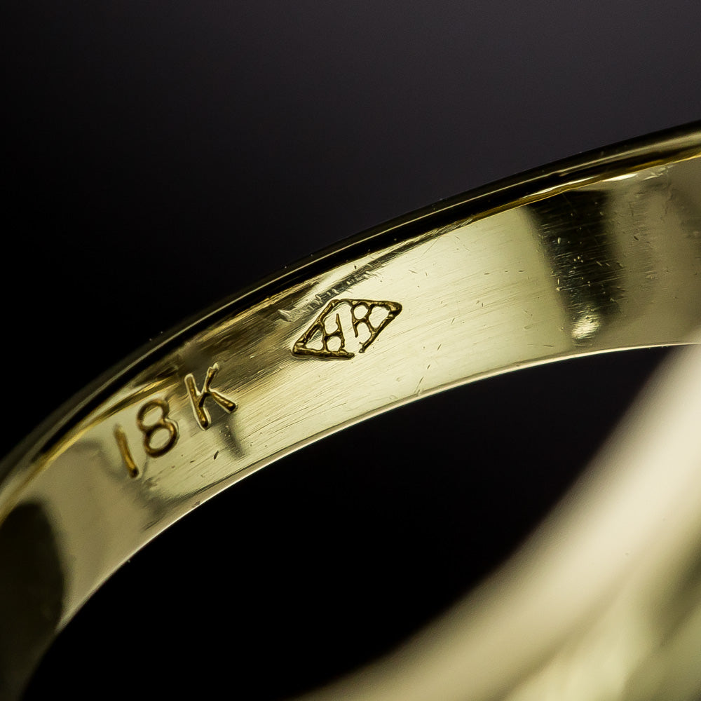 Estate 18K Pavé Diamond Ring, by H. Rosenthal - 6