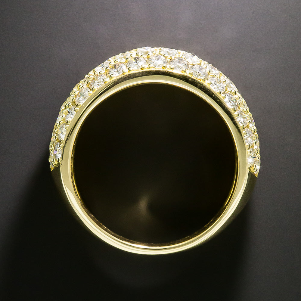 Estate 2.06 Carat Pavé Diamond Band Ring - 5