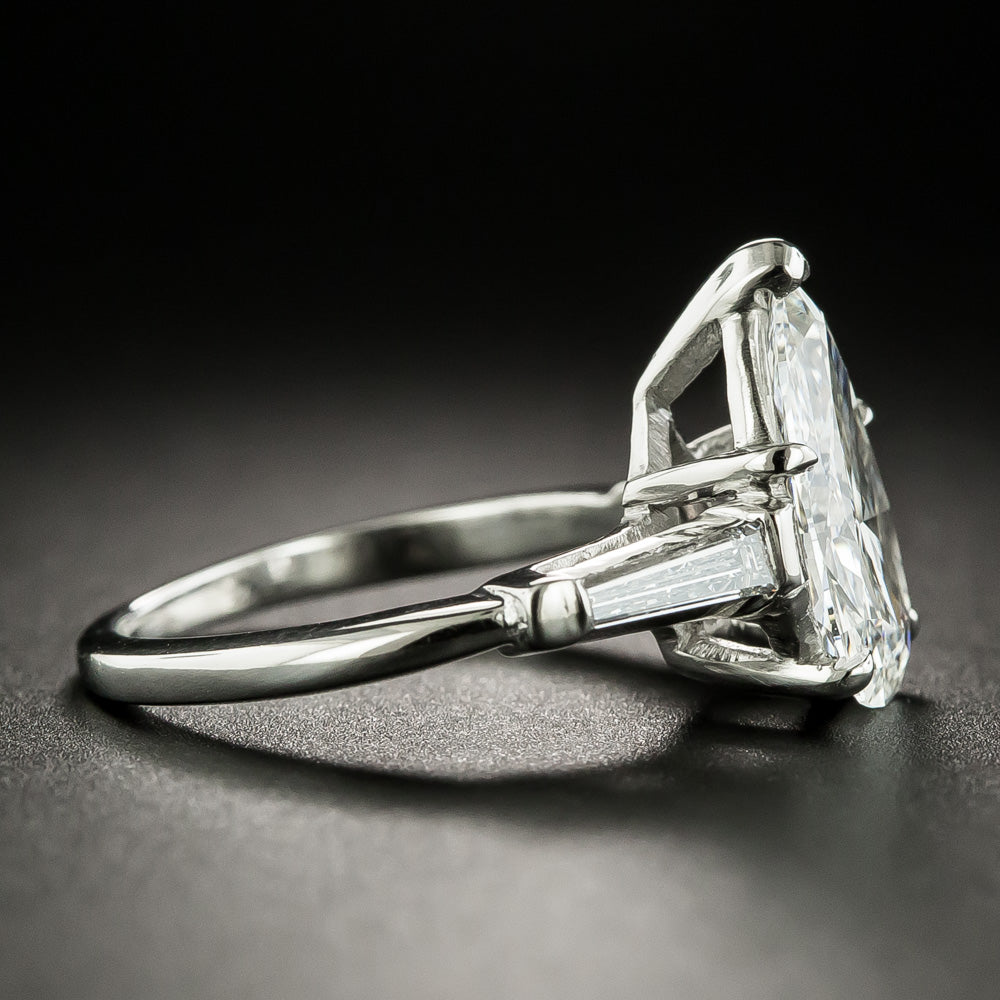 Estate 2.16 Carat Pear-Cut Diamond Engagement Ring - GIA F SI1 - 3