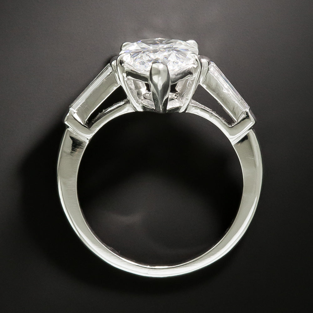 Estate 2.16 Carat Pear-Cut Diamond Engagement Ring - GIA F SI1 - 4
