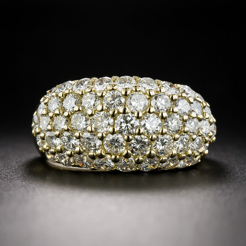 Estate 2.55 Carat Total Weight 5-Row Pave Diamond  - 3