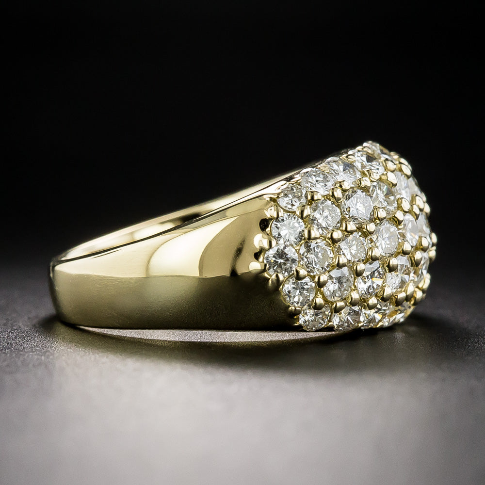 Estate 2.55 Carat Total Weight 5-Row Pave Diamond  - 4