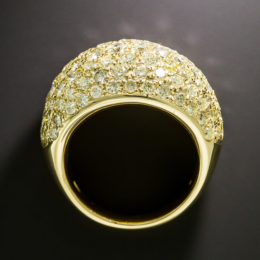 Estate 2.70 Carat Pavé Diamond Dome Ring - 3