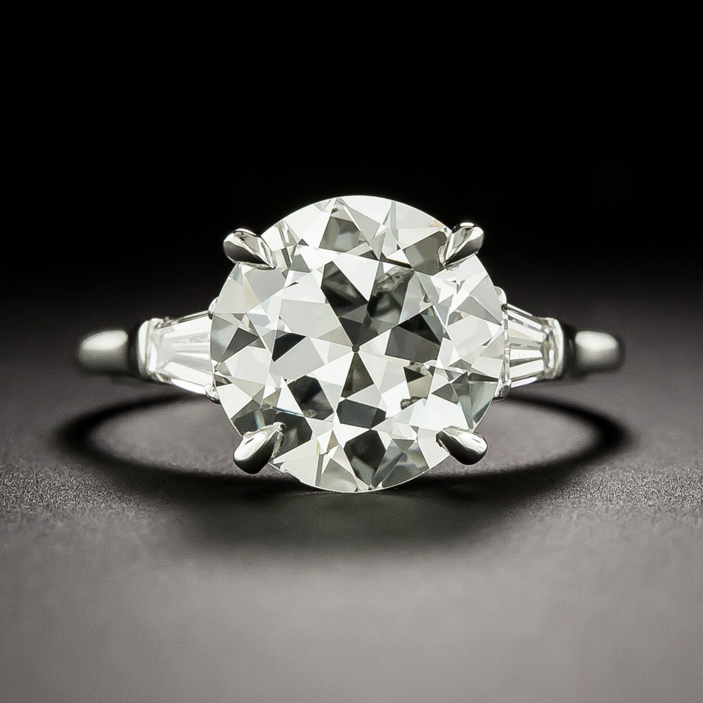 Estate 3.03 Carat Transitional European-Cut Diamond Engagement Ring - GIA H VS1 - 2