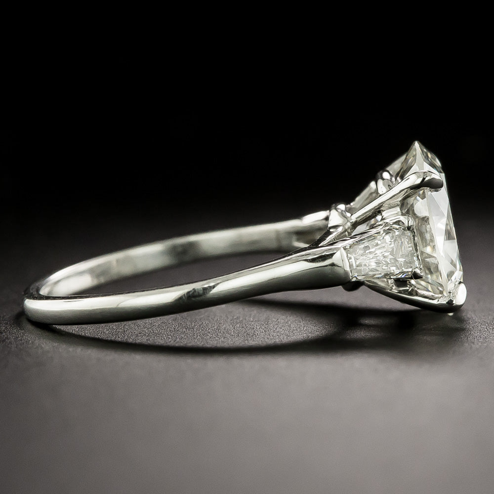 Estate 3.03 Carat Transitional European-Cut Diamond Engagement Ring - GIA H VS1 - 3