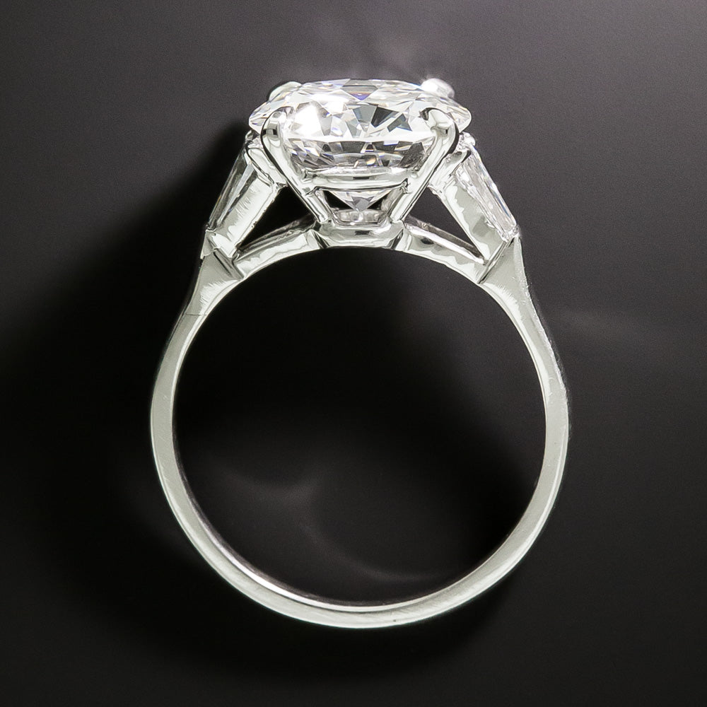 Estate 3.03 Carat Transitional European-Cut Diamond Engagement Ring - GIA H VS1 - 4