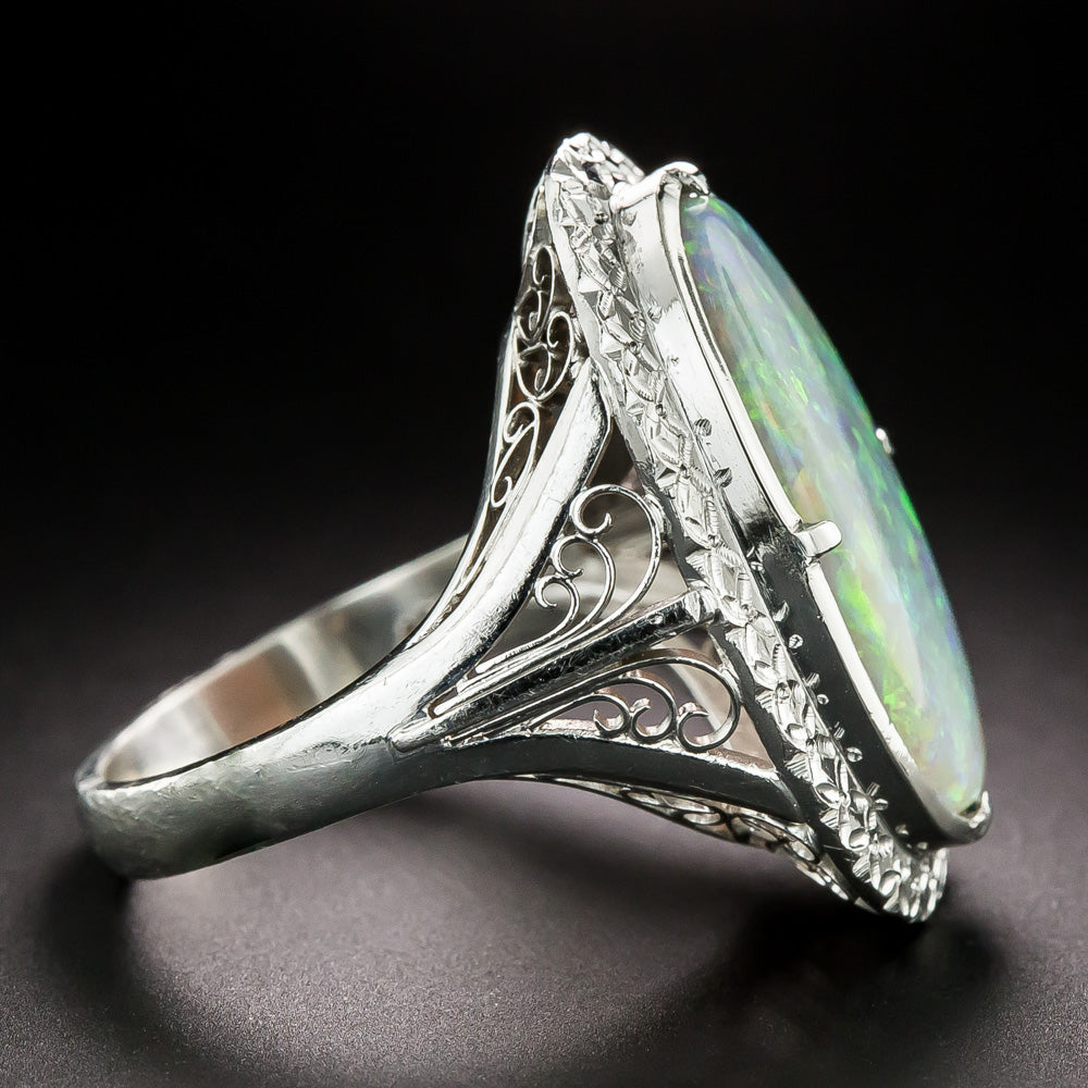 Estate 4.57 Carat Opal Ring - 3