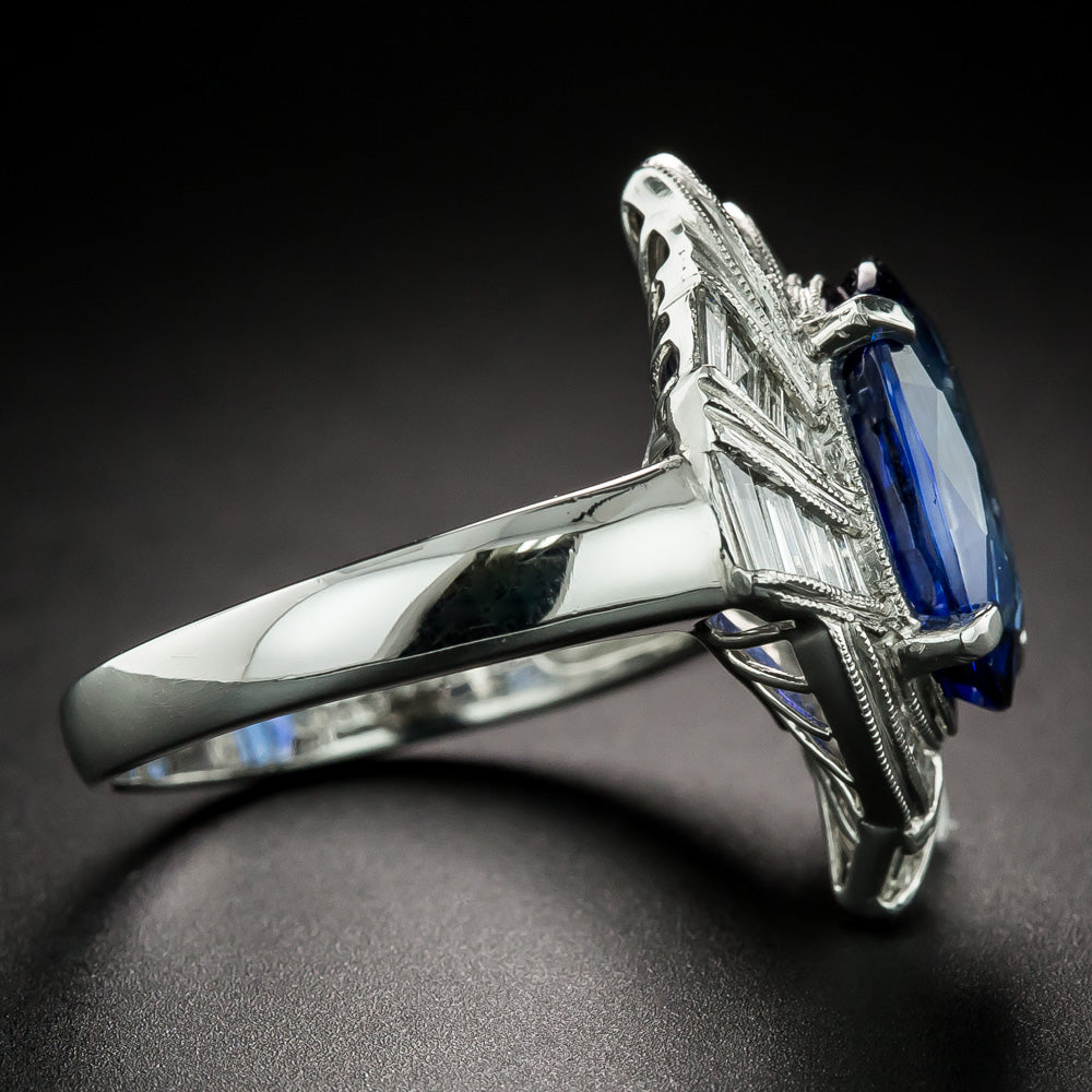 Estate 5.38 Carat Sapphire and Diamond Ring - 3
