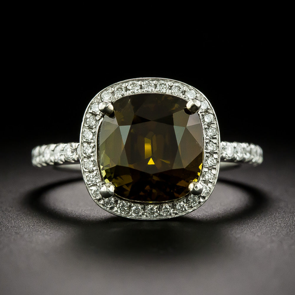 Estate 5.55 Carat Alexandrite and Diamond Ring - GIA - 3