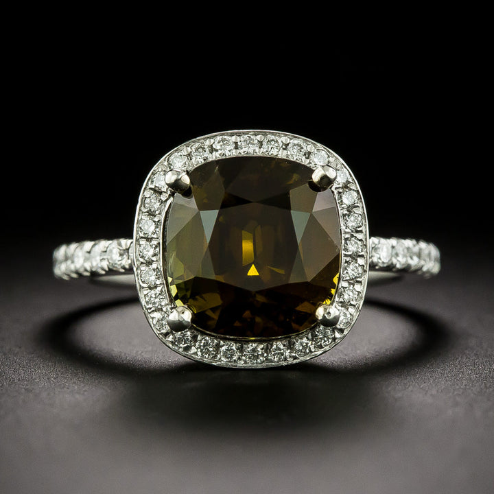 Estate 5.55 Carat Alexandrite and Diamond Ring - GIA