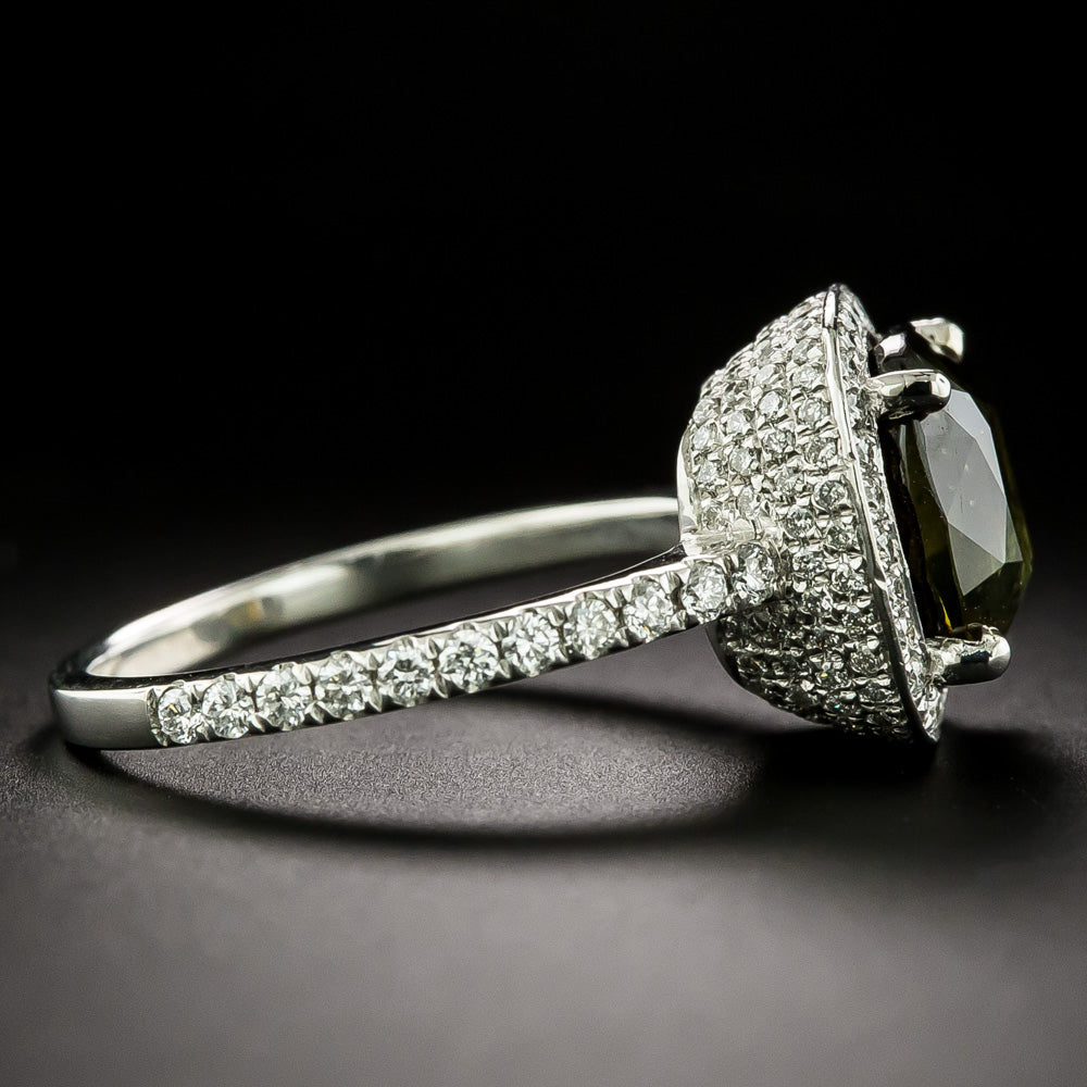Estate 5.55 Carat Alexandrite and Diamond Ring - GIA - 5