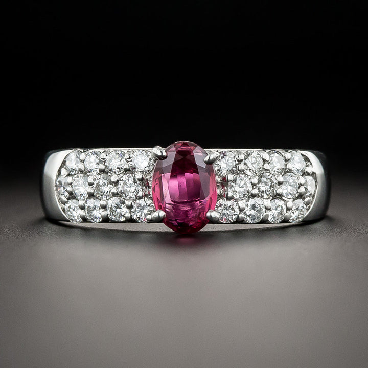 Estate .64 Carat Ruby and Diamond Ring