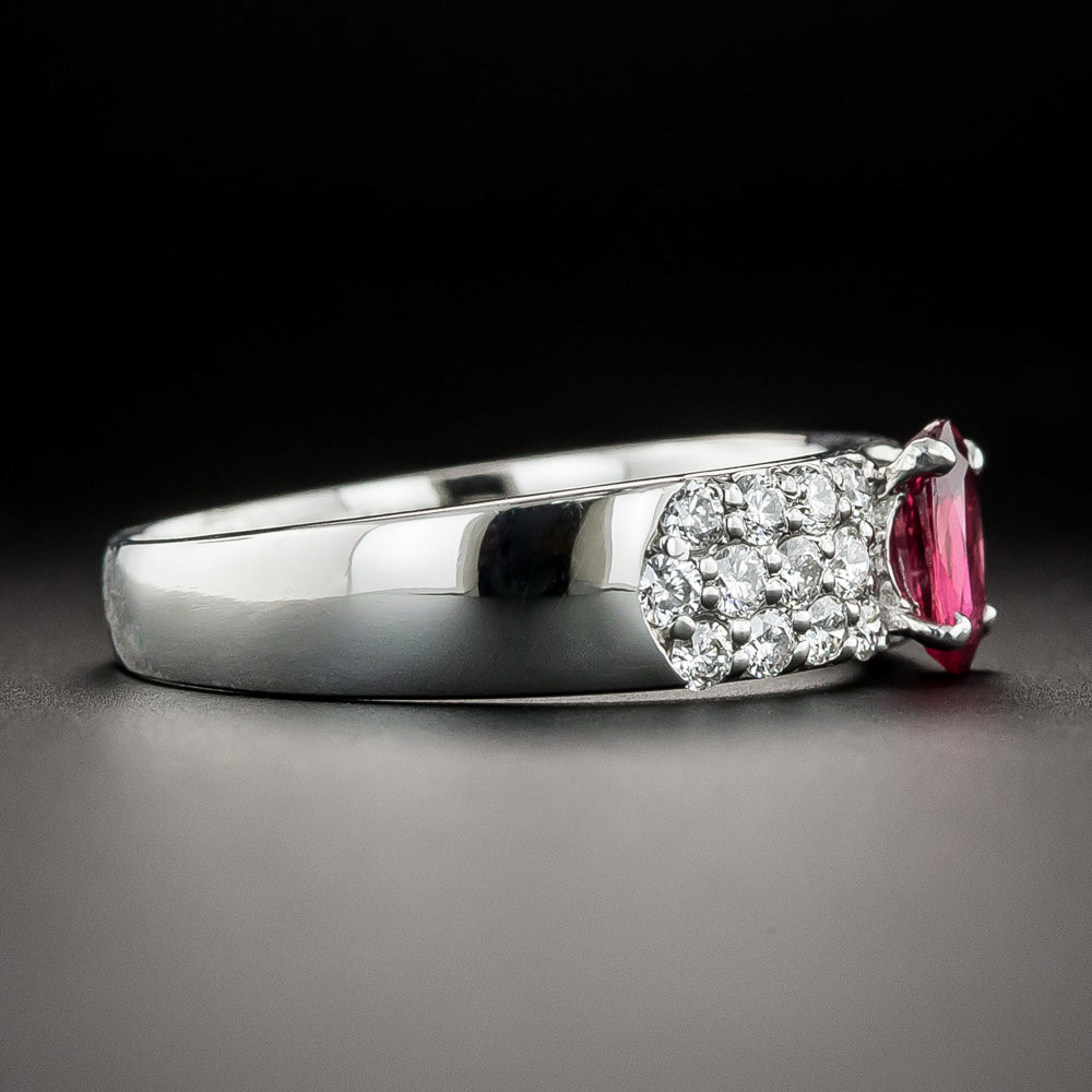 Estate .64 Carat Ruby and Diamond Ring - 3