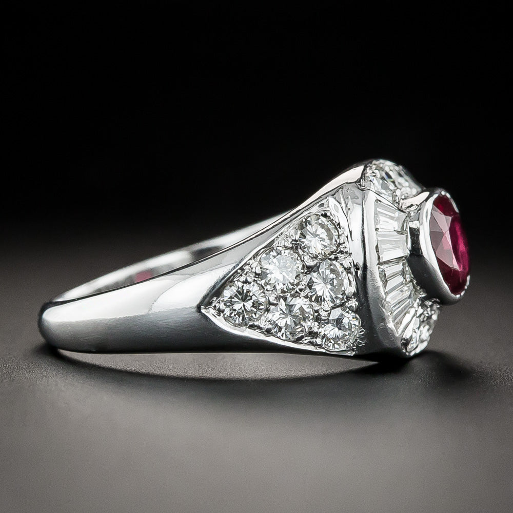 Estate .65 Carat Ruby and Diamond Ring - 4