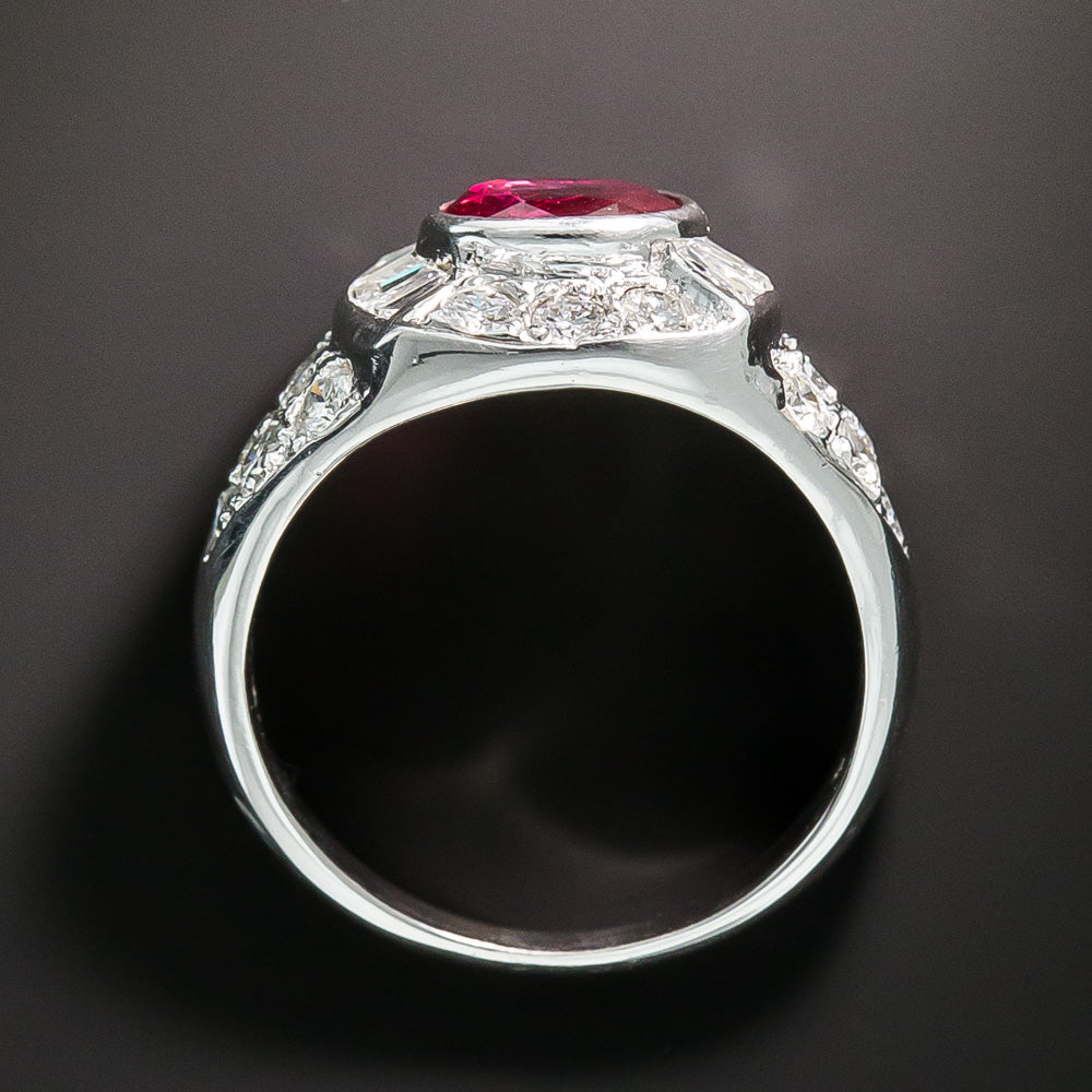 Estate .65 Carat Ruby and Diamond Ring - 5
