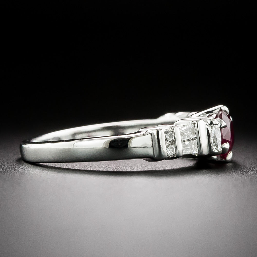 Estate .76 Carat Ruby and Diamond Ring - 3