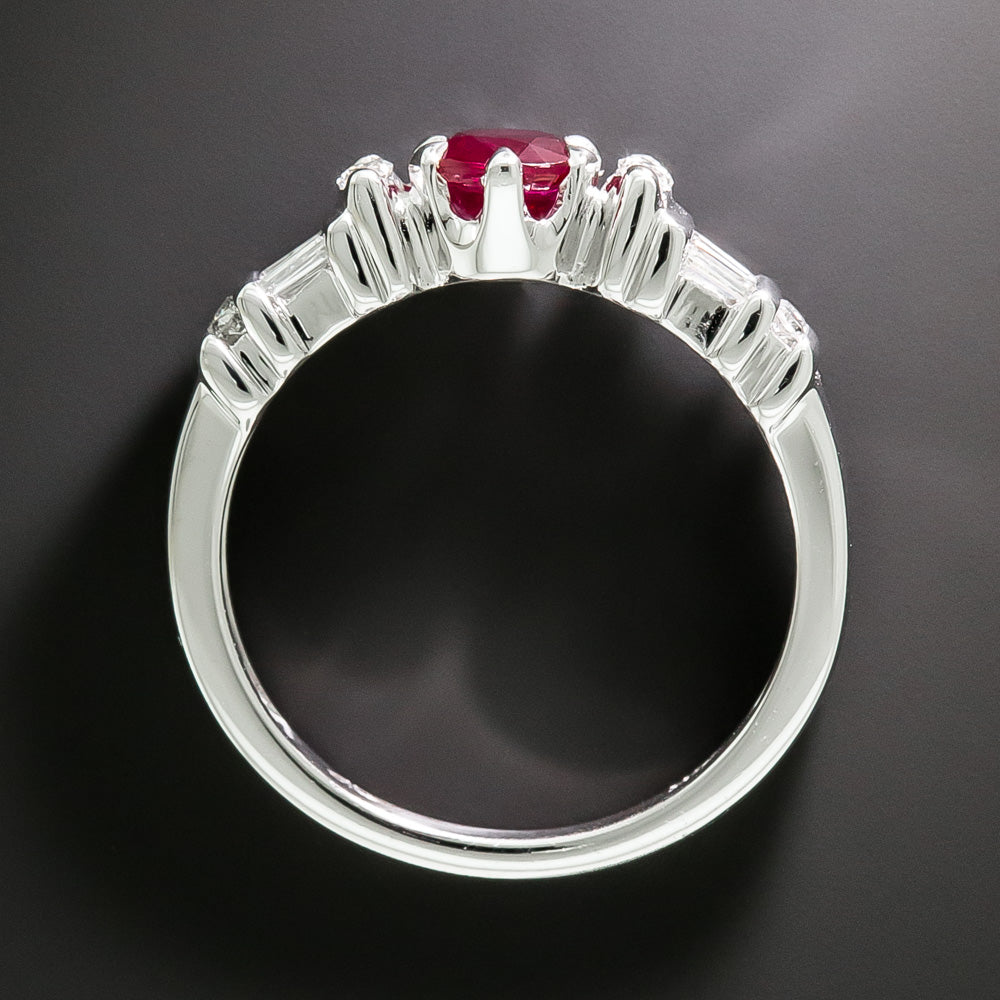 Estate .76 Carat Ruby and Diamond Ring - 4