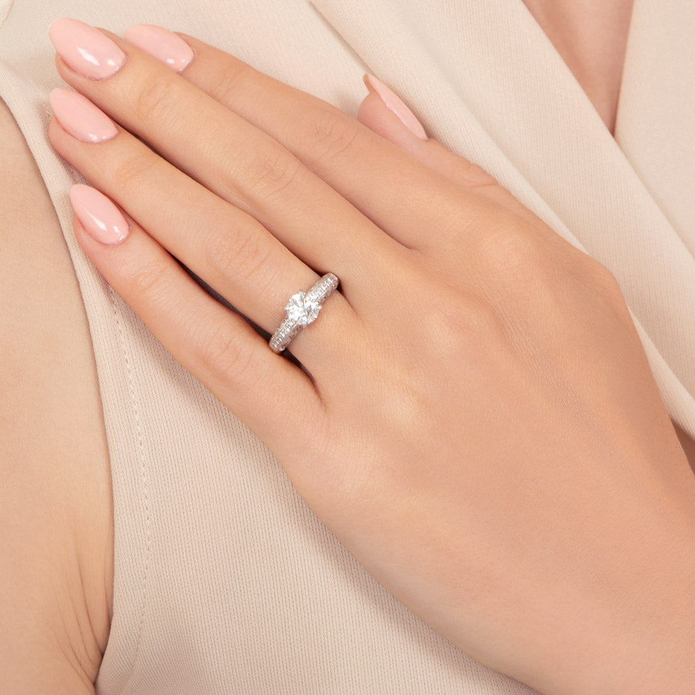 Estate .81 Carat Diamond Engagement Ring - 6