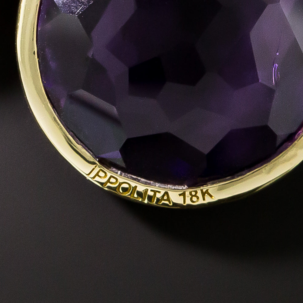 Estate Amethyst Dangle Earrings by Ippolita  - 4