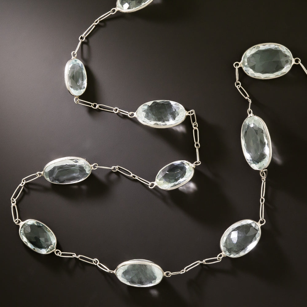 Estate Aquamarine Long Chain - 2