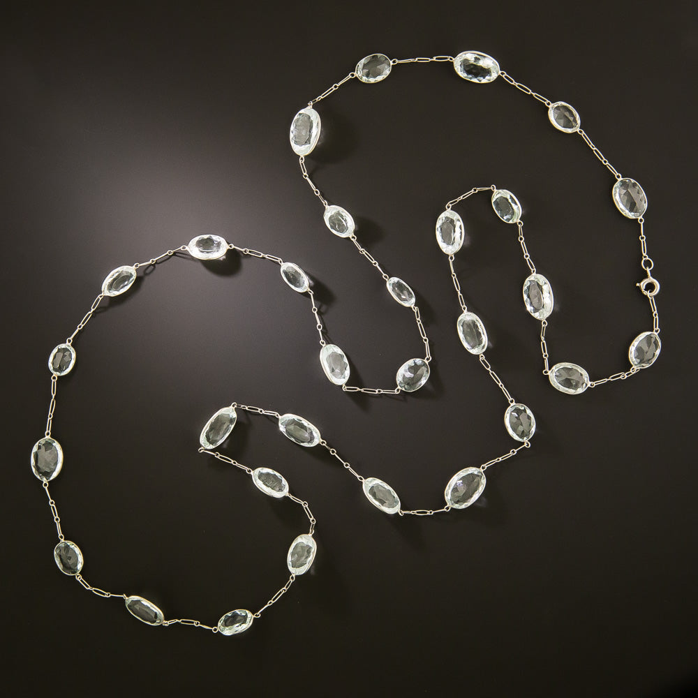 Estate Aquamarine Long Chain - 3