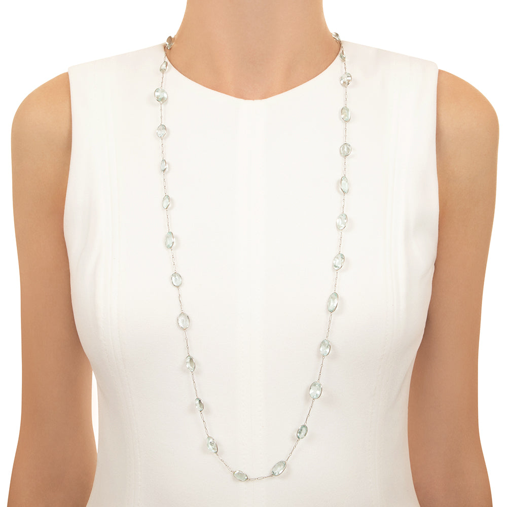 Estate Aquamarine Long Chain - 4