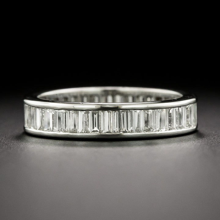 Estate Baguette Diamond Eternity Band, Size 6 1/2