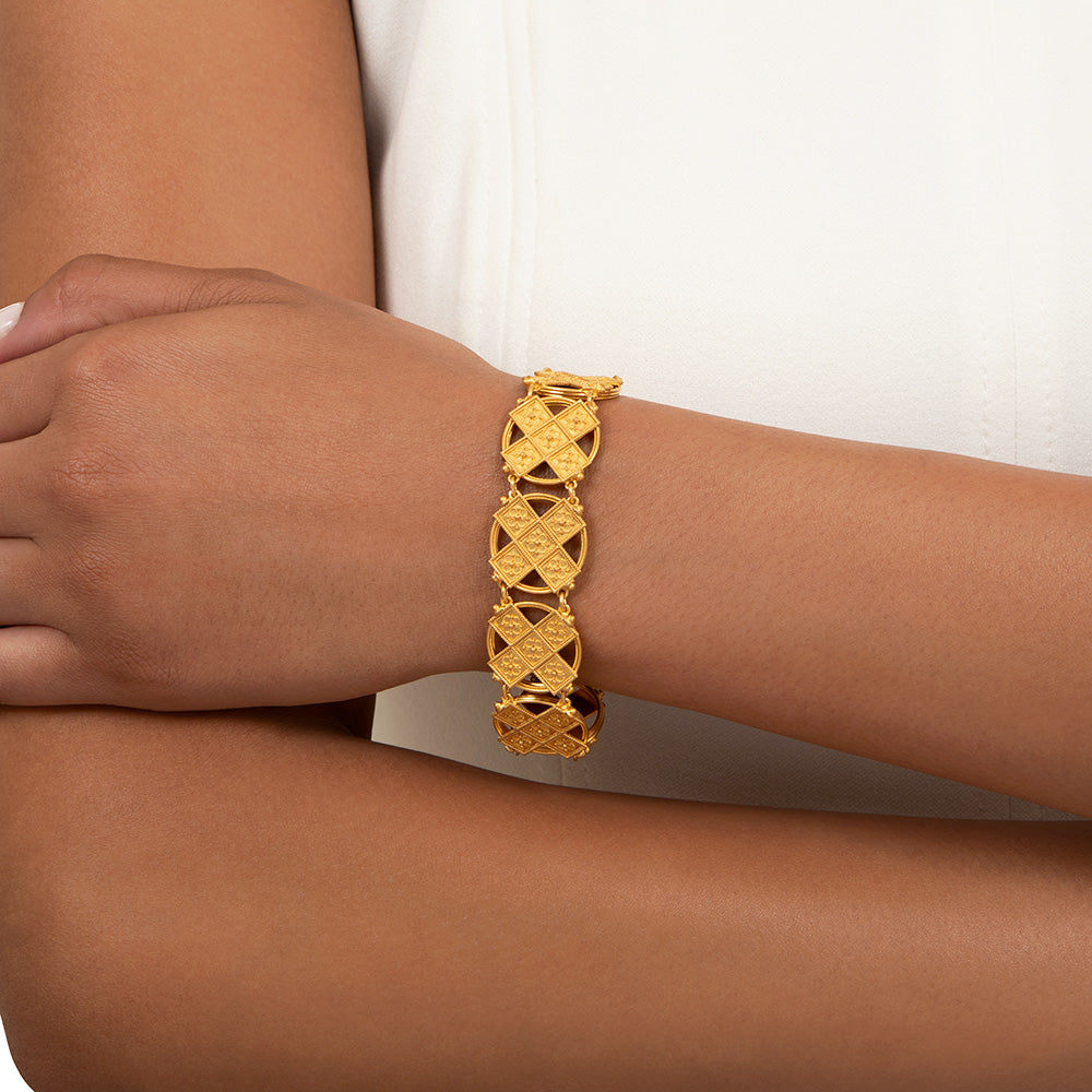 Estate Castellani-Style 18K Bracelet - 4