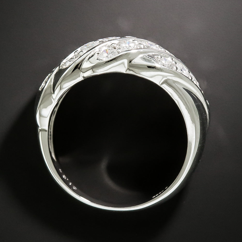 Estate Diamond Ribbed Band - 3