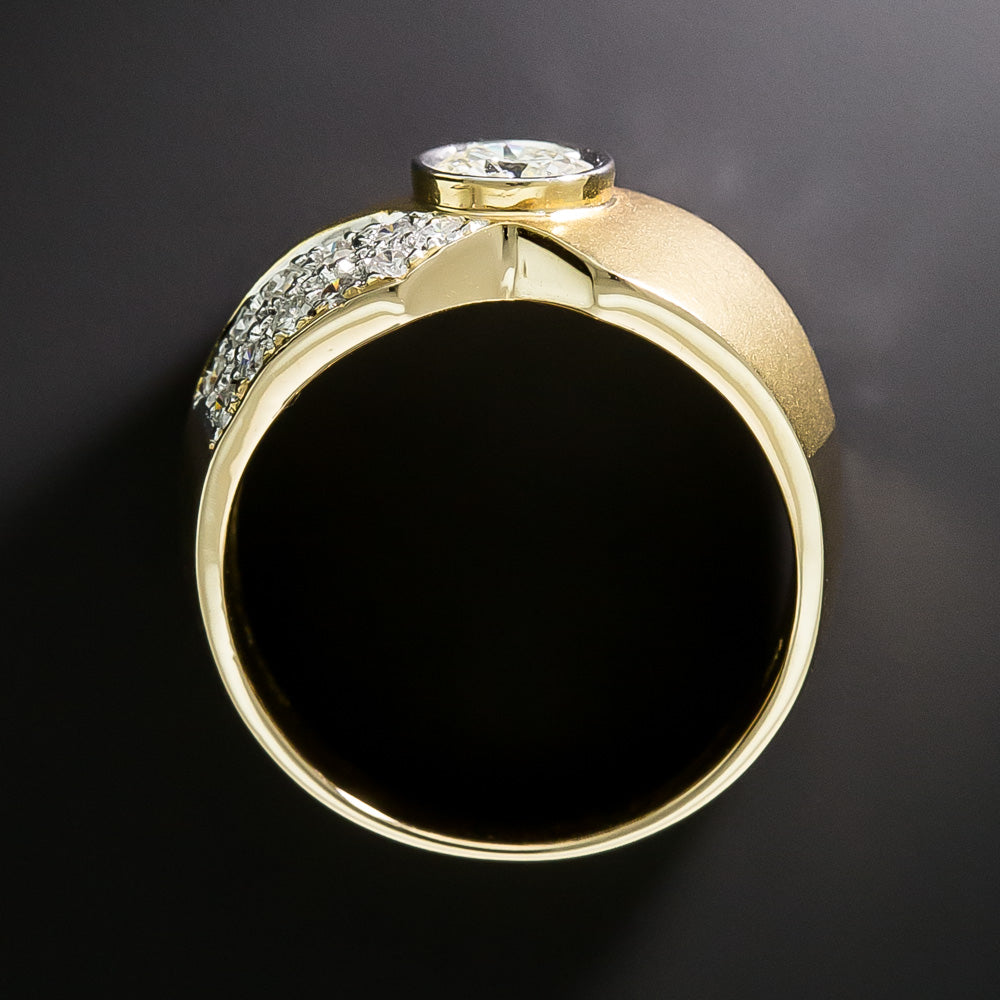 Estate Diamond Wrap Band Ring - 5