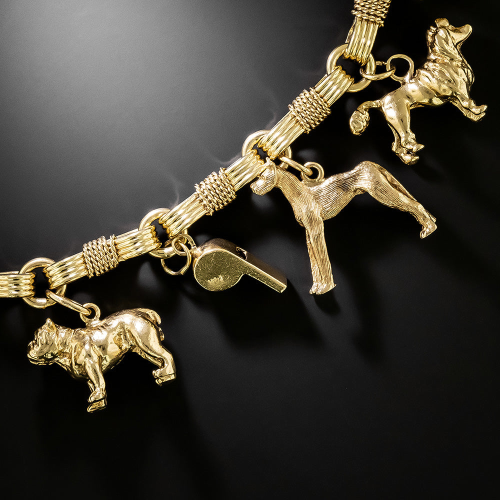 Estate Dog Show Charm Bracelet - 5
