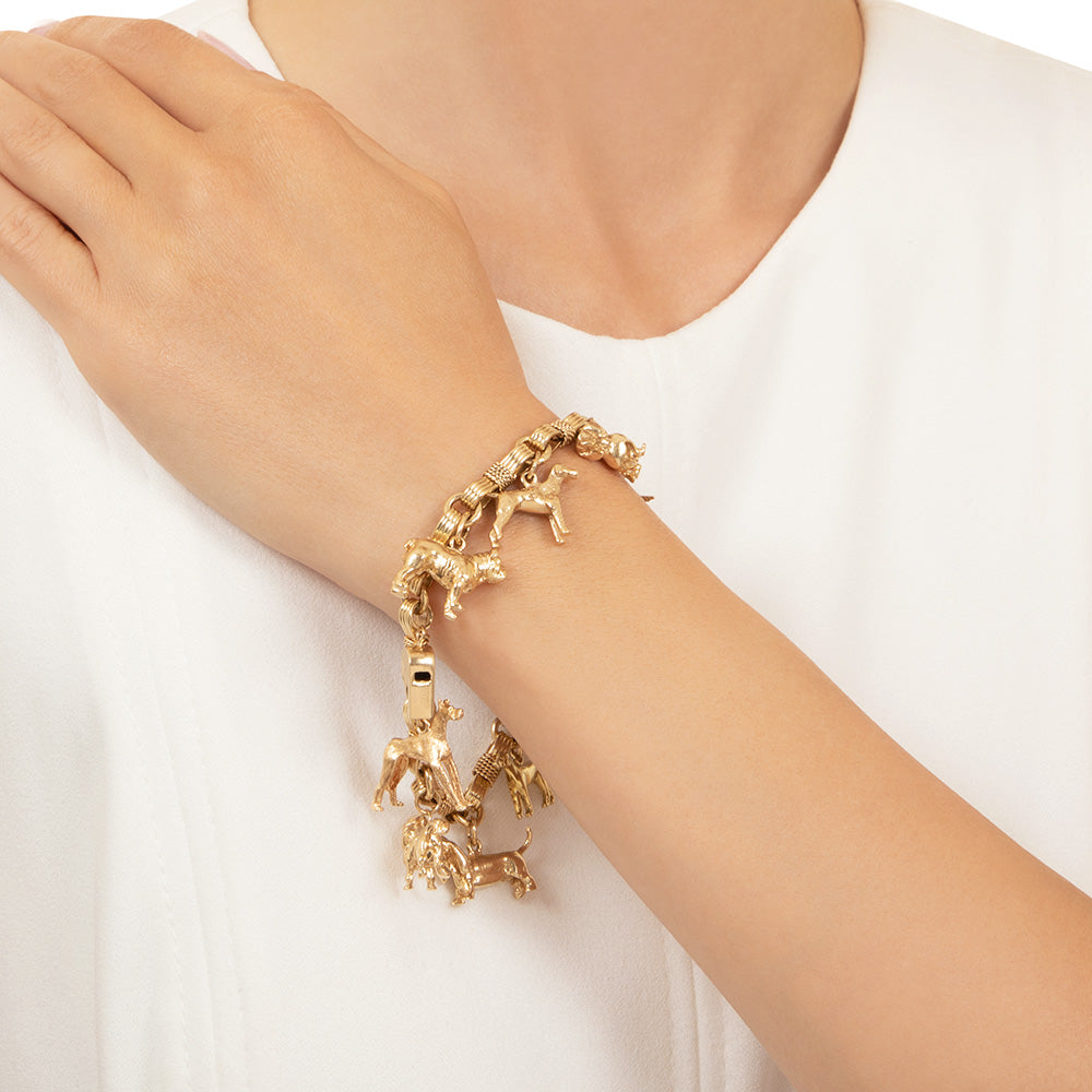 Estate Dog Show Charm Bracelet - 6