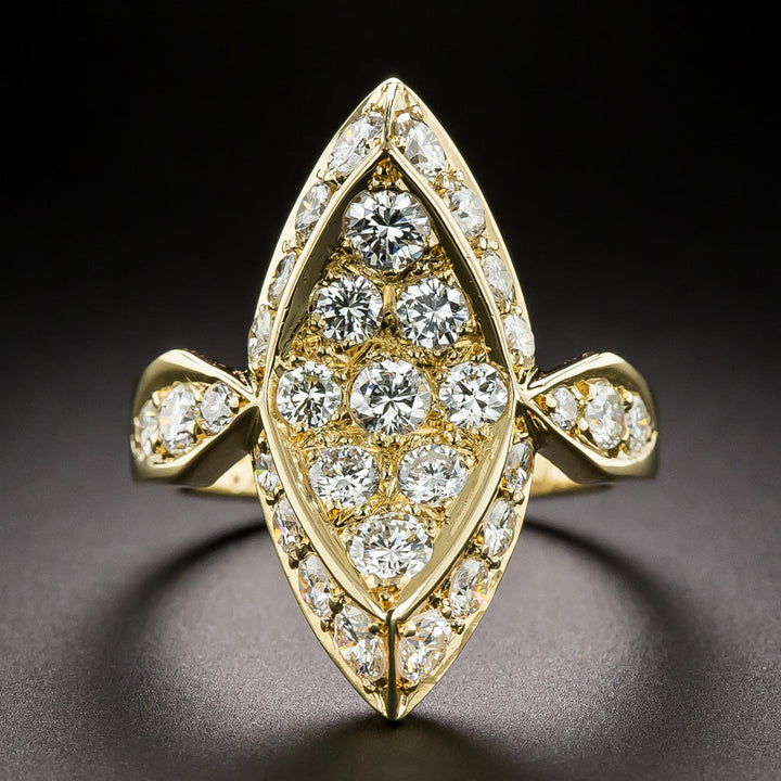 Estate Pavé Diamond Dinner Ring