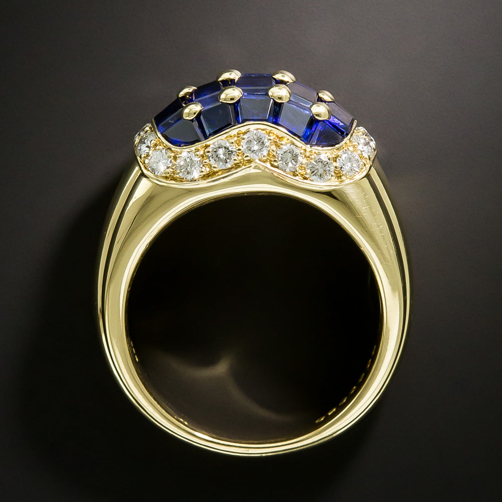 Estate Sapphire and Diamond Ring - 5
