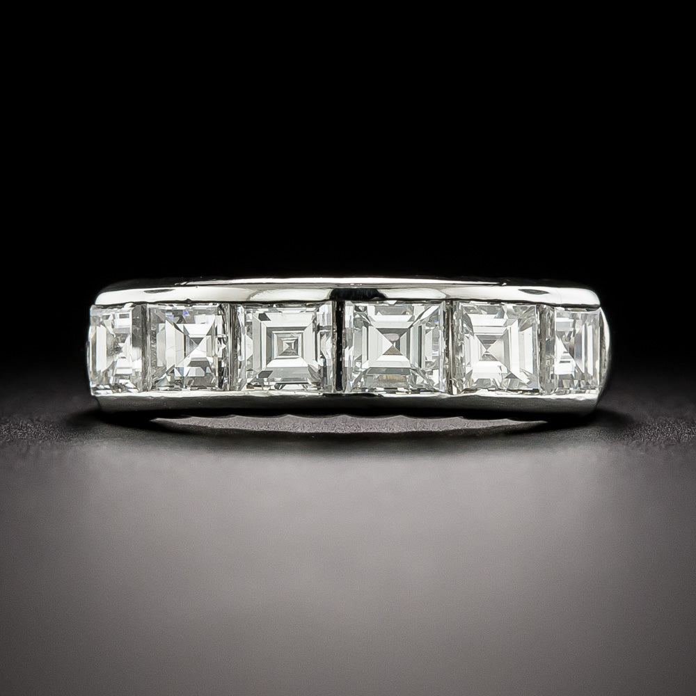 Estate Square-Cut Diamond Wedding Band - 3