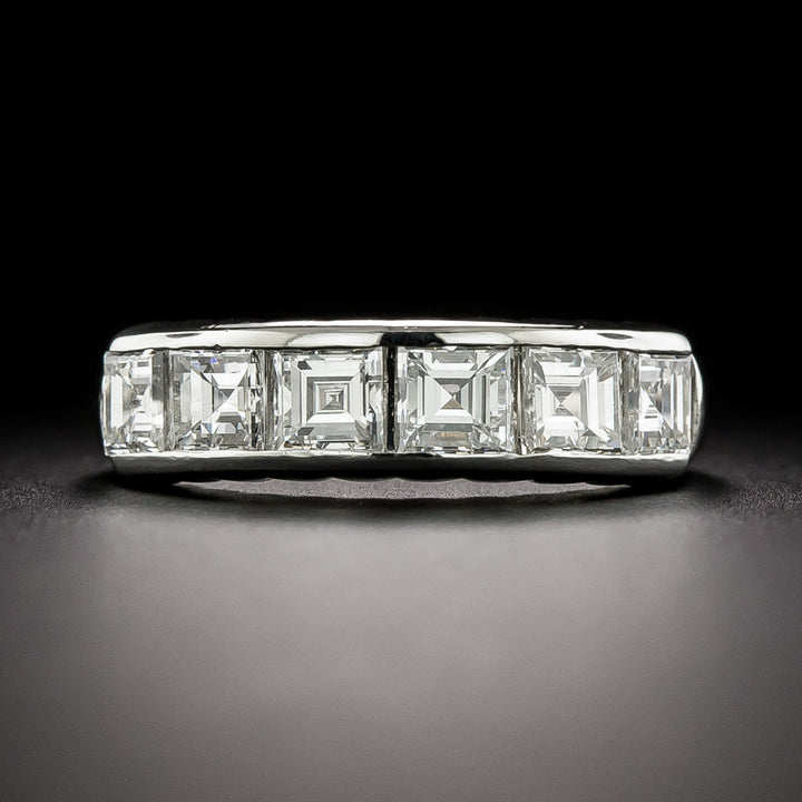 Estate Square-Cut Diamond Wedding Band