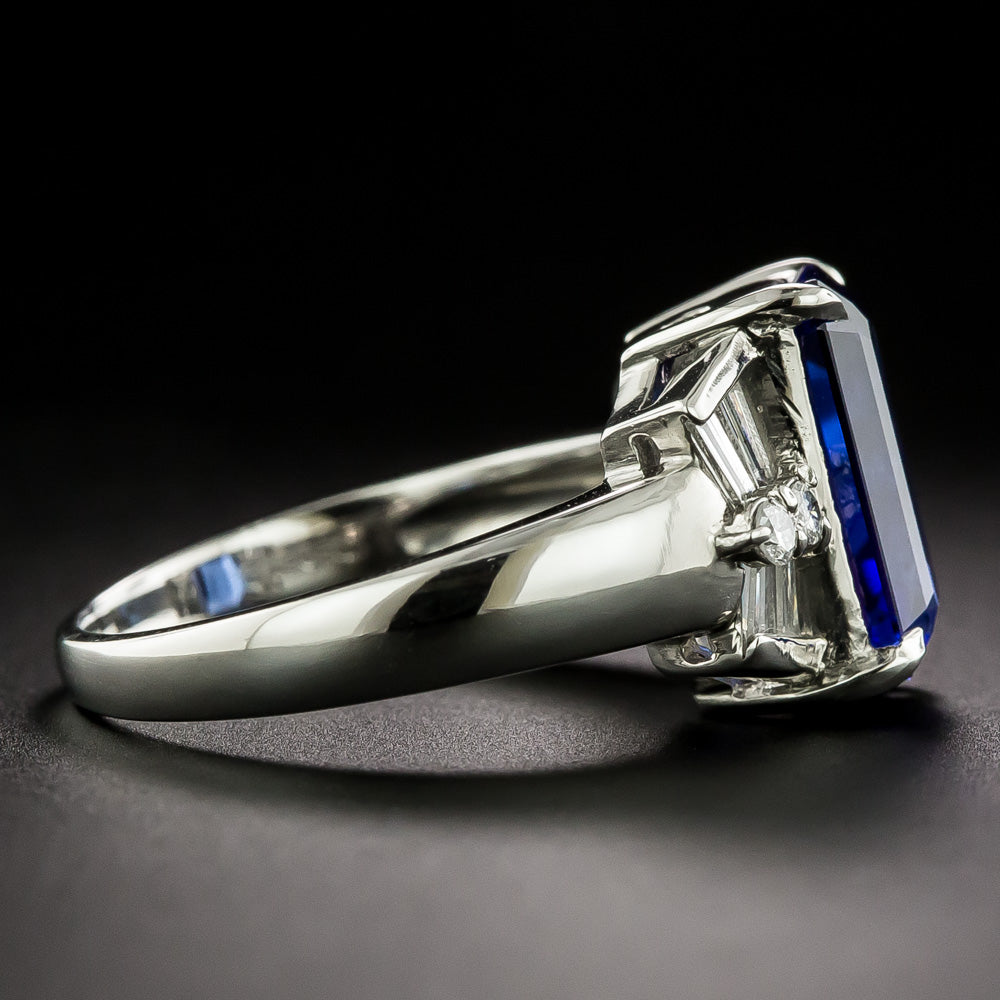 Estate Tanzanite and Diamond Ring - 3
