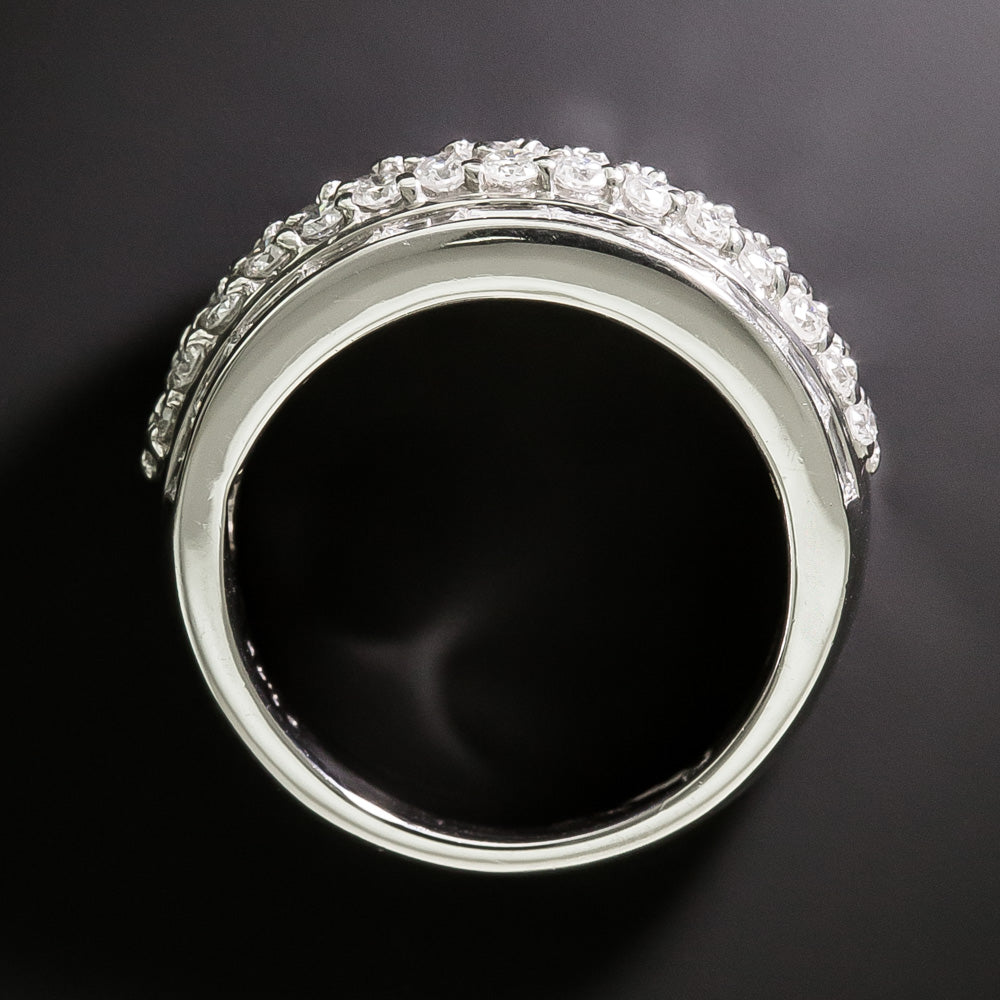 Estate Three-Row Diamond Band Ring - 3