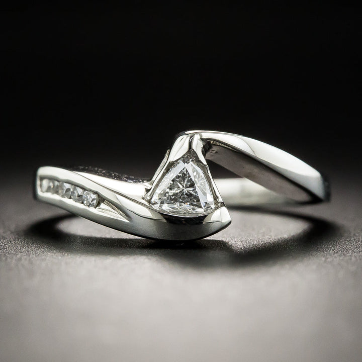 Estate Trillion-Cut Diamond Band Ring