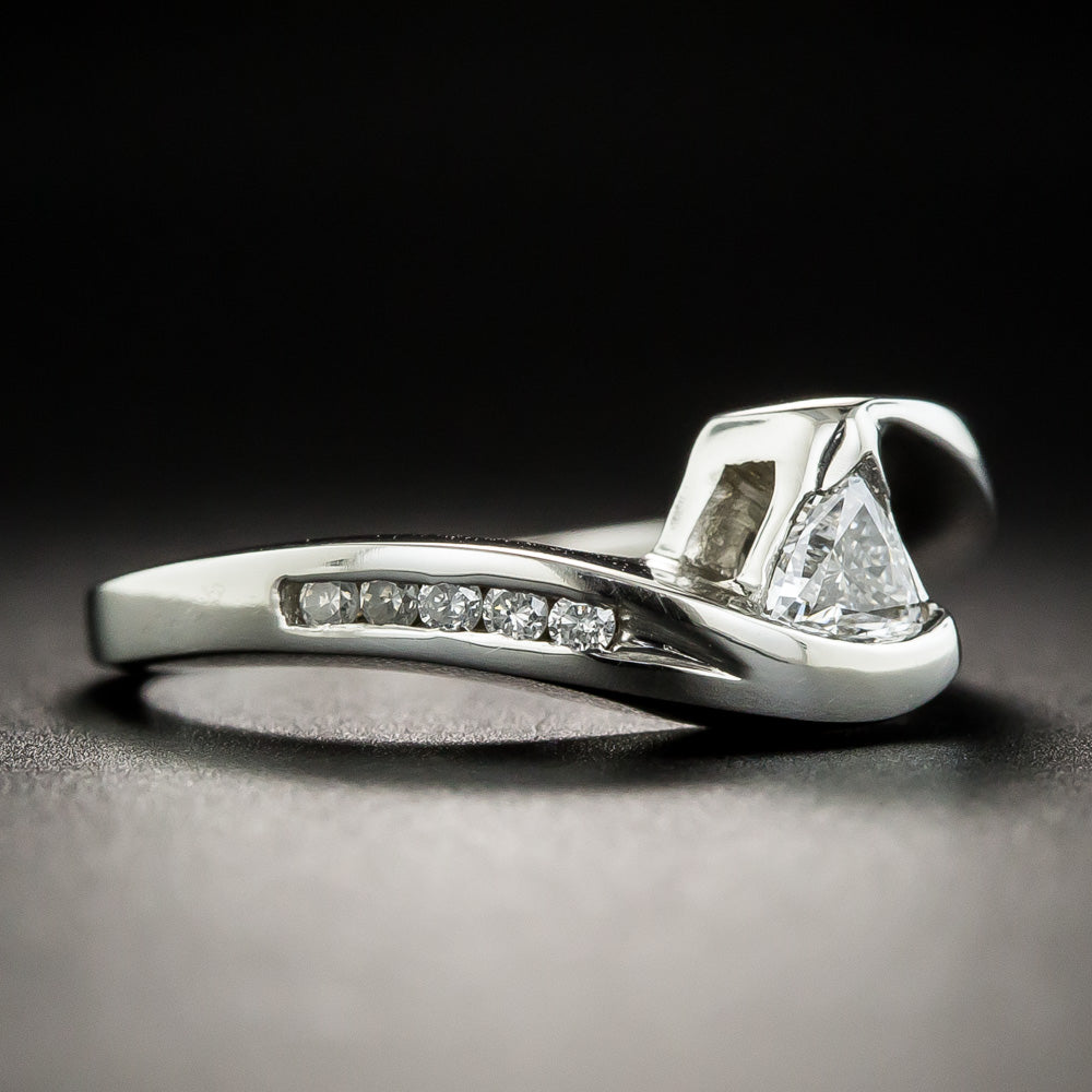 Estate Trillion-Cut Diamond Band Ring - 2