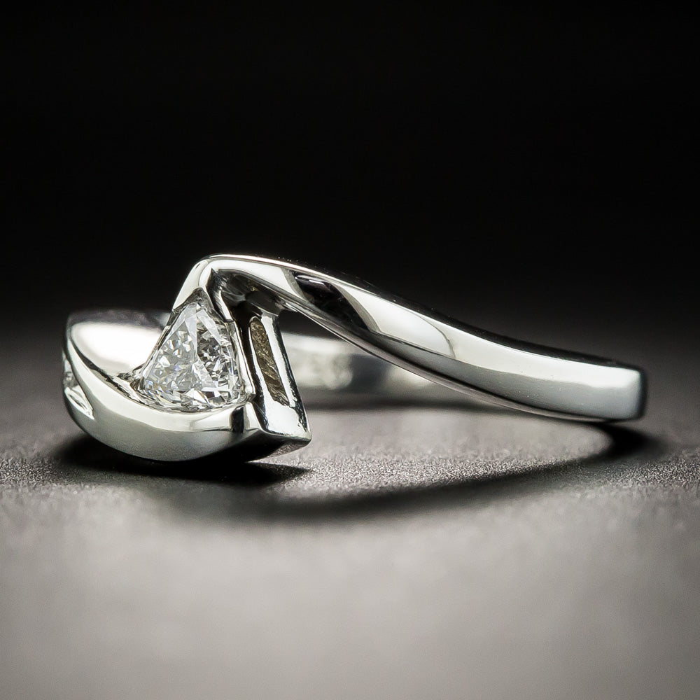 Estate Trillion-Cut Diamond Band Ring - 4