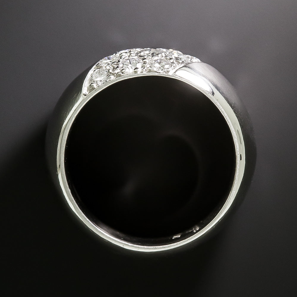 Estate Wide Diamond Stripe Band - 3
