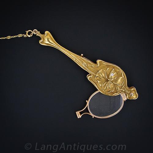 Exquisite Art Nouveau Lorgnette by Krementz - 3
