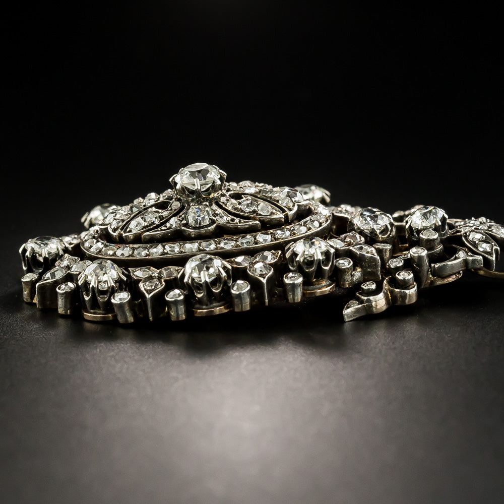 Exquisite Victorian Diamond Pendant Necklace - 6