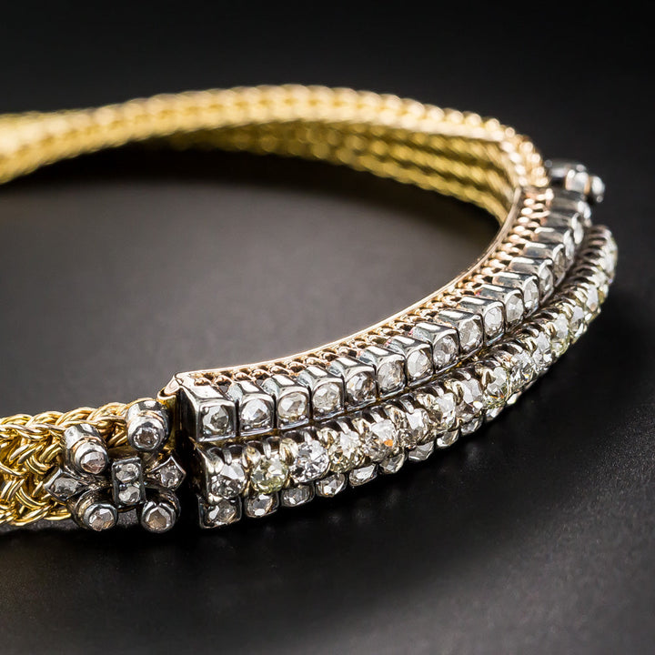 French Antique Diamond Bracelet