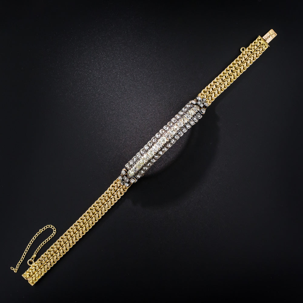 French Antique Diamond Bracelet - 6