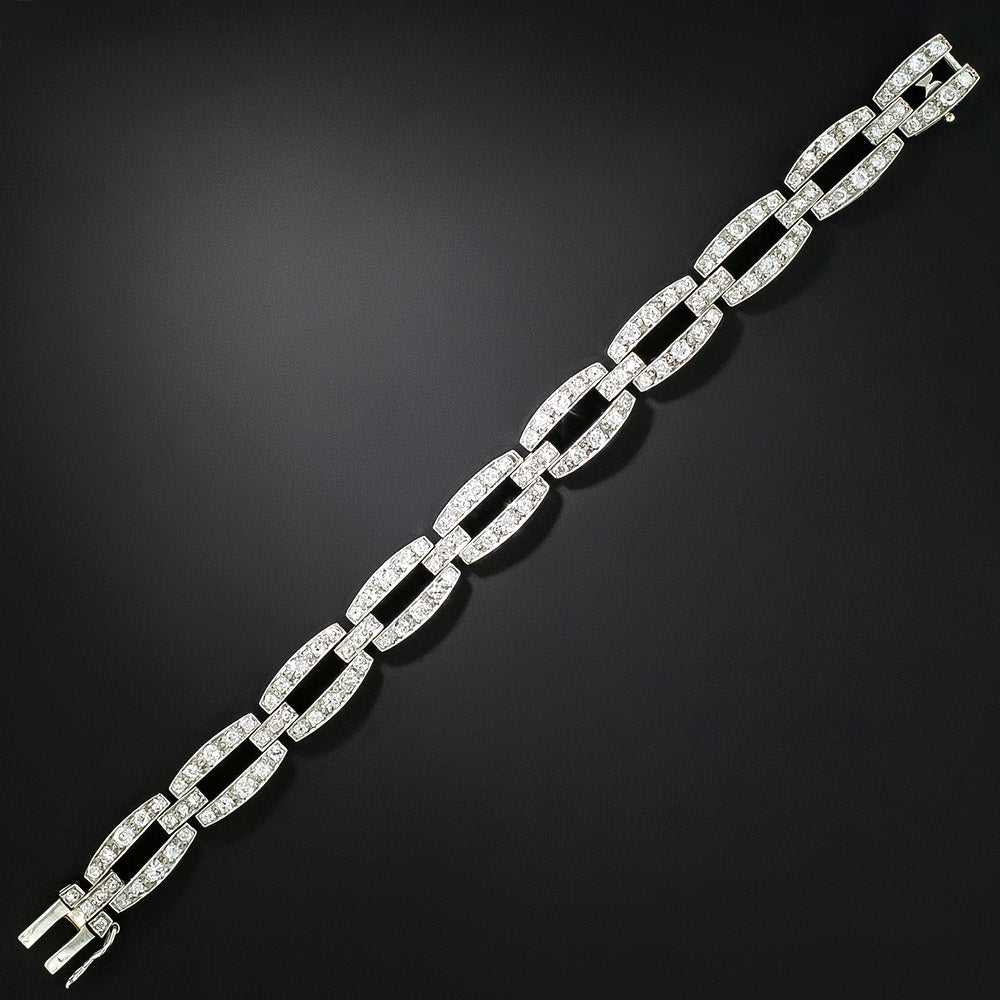 French Art Deco Diamond Bracelet - 2