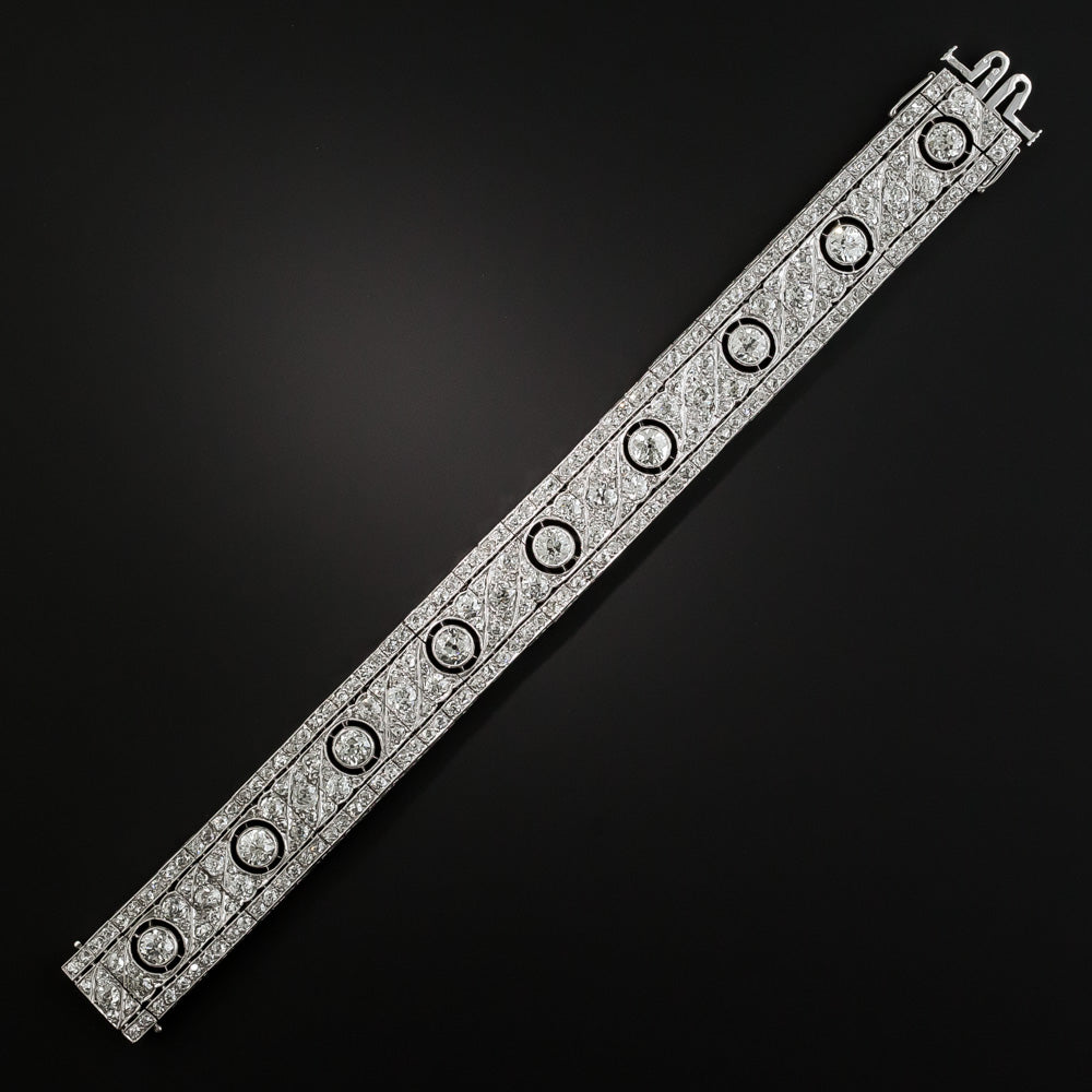 French Art Deco Diamond Link Bracelet - 3